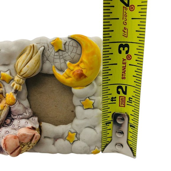 Vtg Sansco 3D Musical Photo Frame Kitty Anthropomorphic Moon Its A Small World - Picture 10 of 10